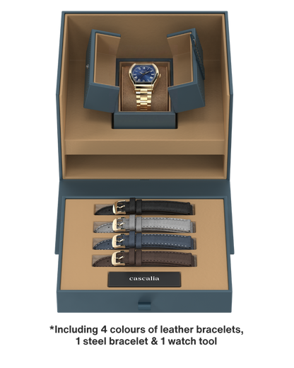 Caratello Gold Automatic Blue