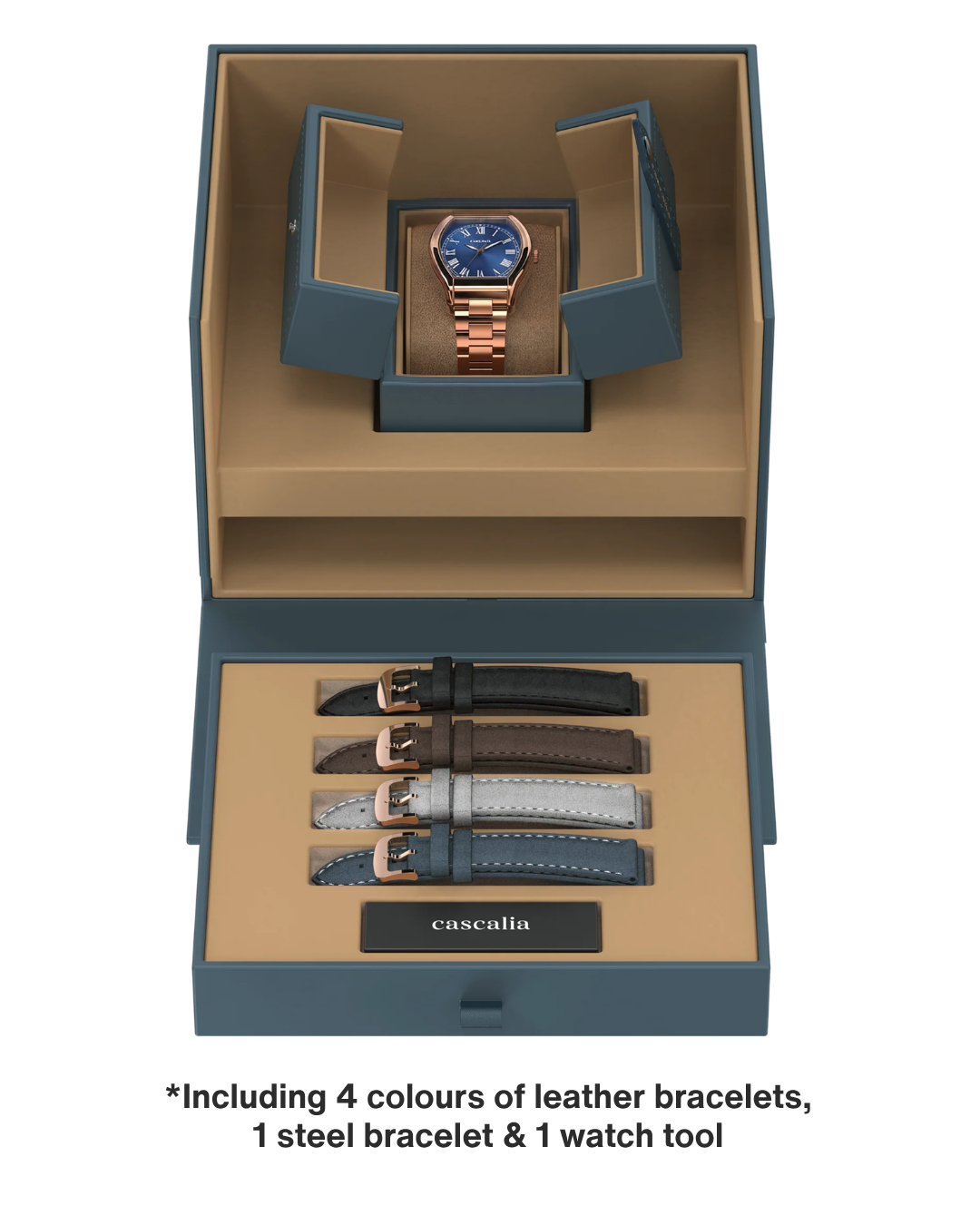 Caratello Rosegold Automatic Blue