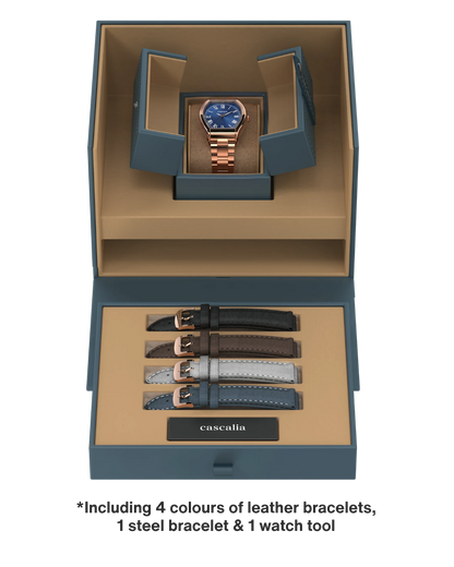 Caratello Rosegold Automatic Blue