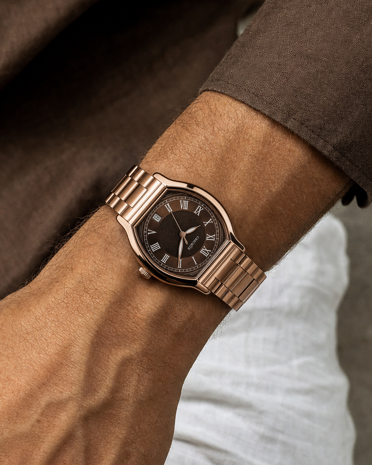 Caratello Rosegold Automatic Brown