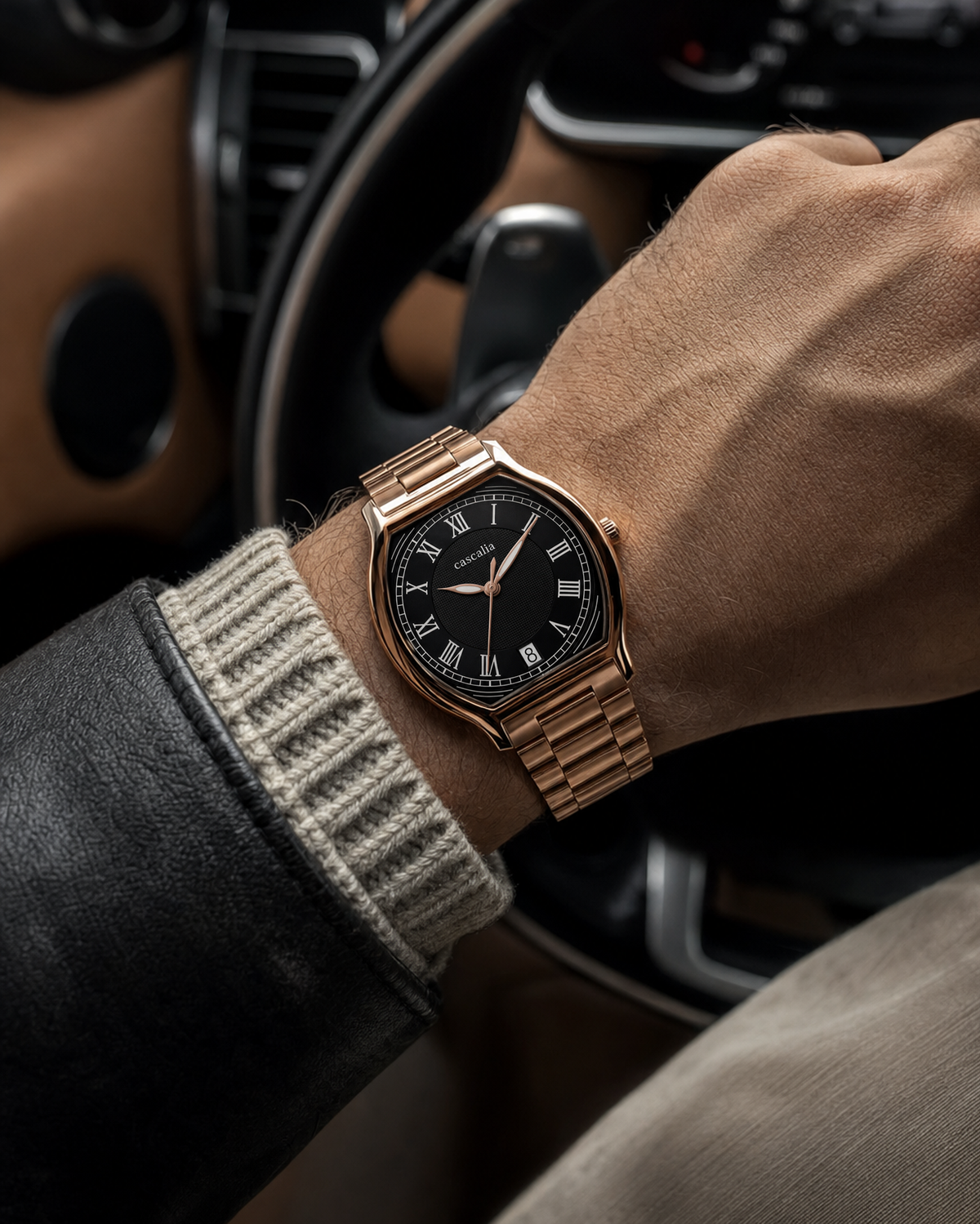 Caratello Rosegold Automatic Black