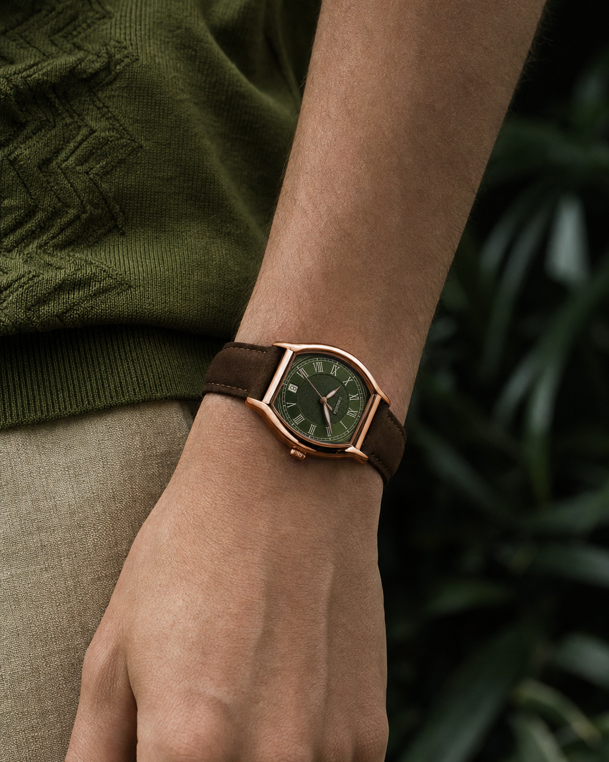 Caratello Rosegold Automatic Green