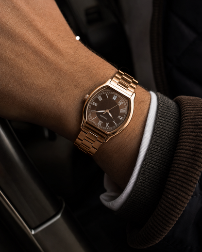 Caratello Rosegold Automatic Brown