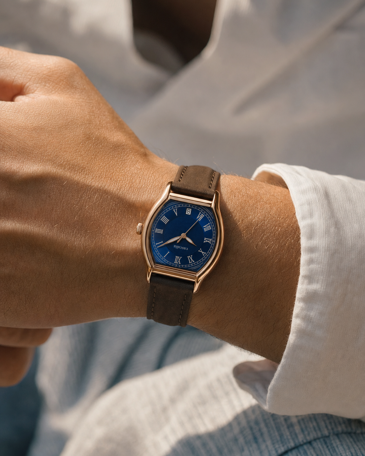 Caratello Rosegold Automatic Blue