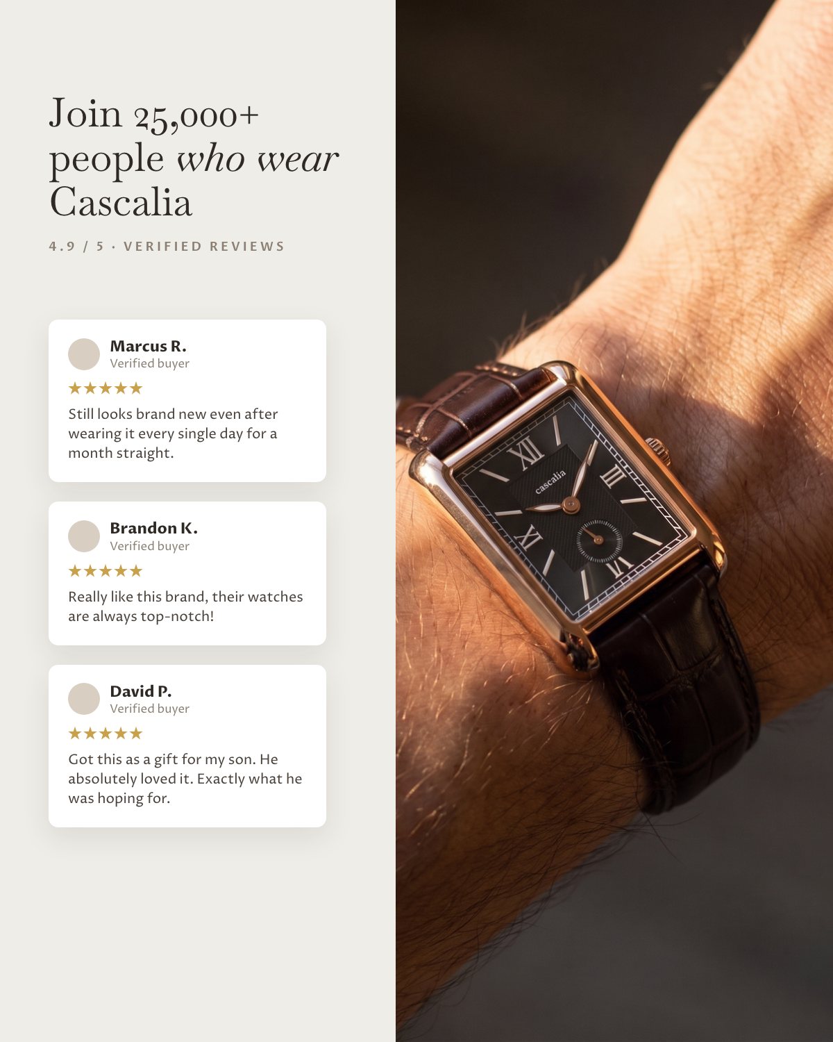 Arco Rosegold Black