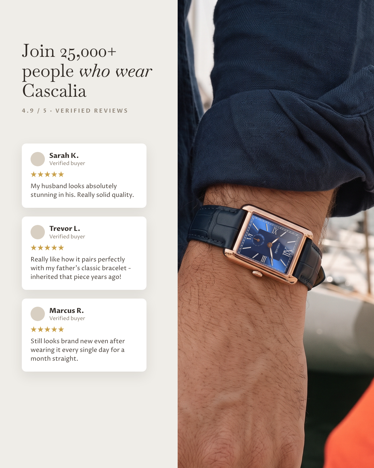 Arco Rosegold Blue