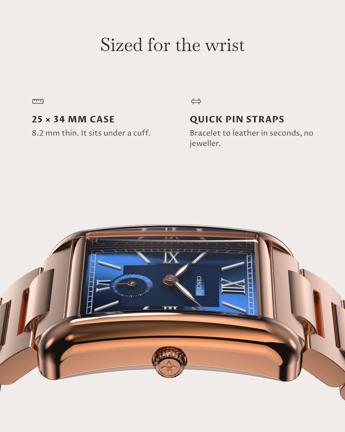 Arco Rosegold Blue