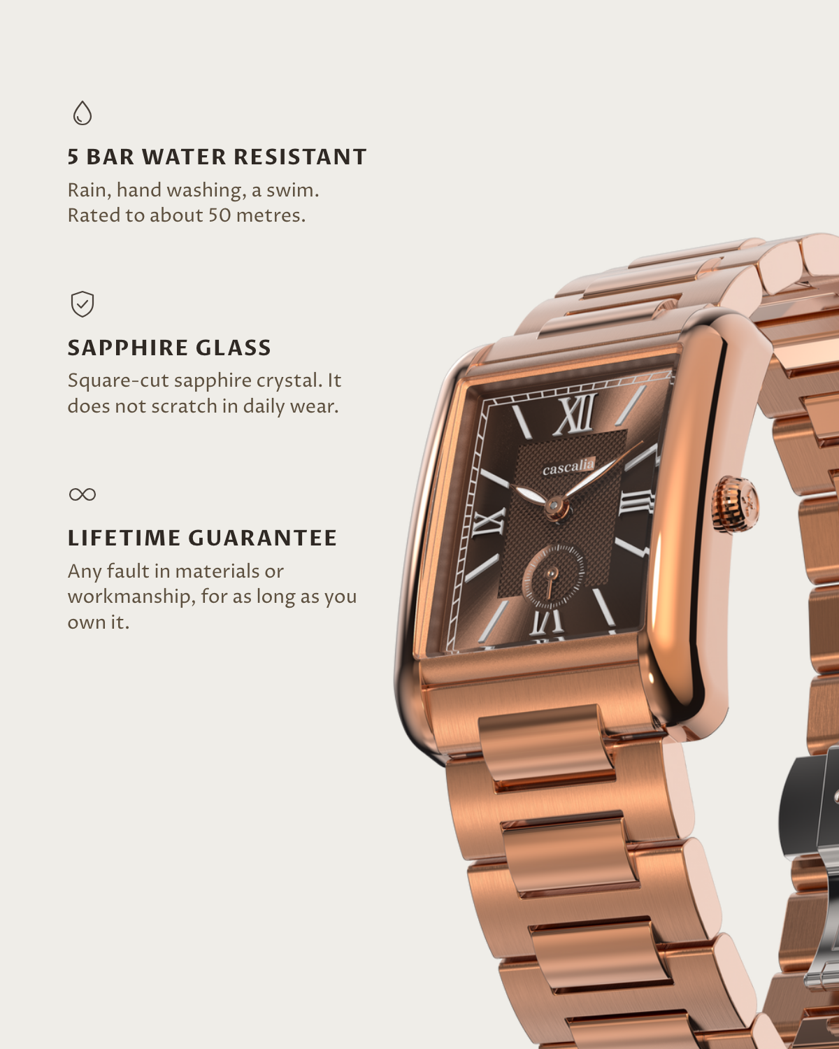 Arco Rosegold Brown