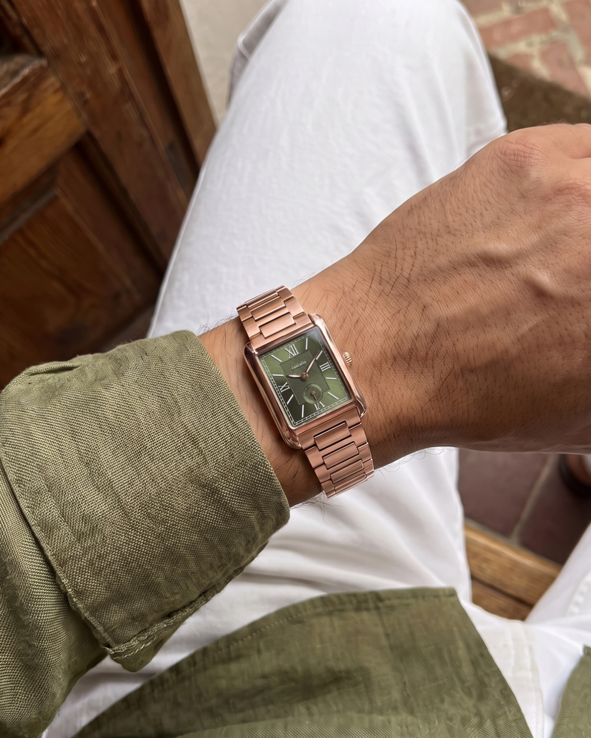 Arco Rosegold Green