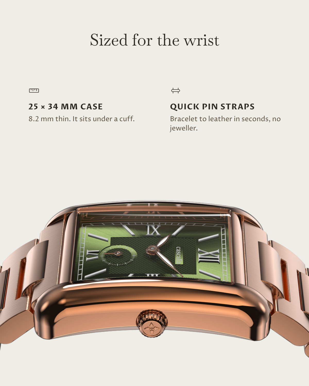 Arco Rosegold Green